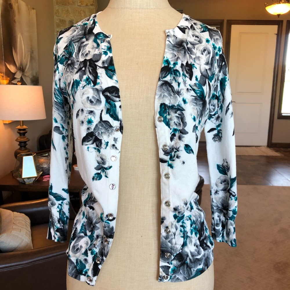 WHBM sweater with design & sparkle